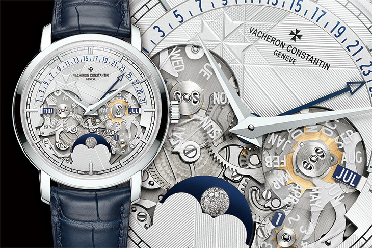 270週年全新逆跳萬年曆／Traditionnelle萬年曆逆跳日曆鏤雕腕錶 -- 全透視萬年曆特集二