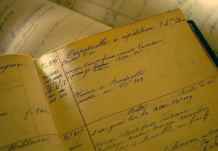 寶璣博物館中的歷史文獻