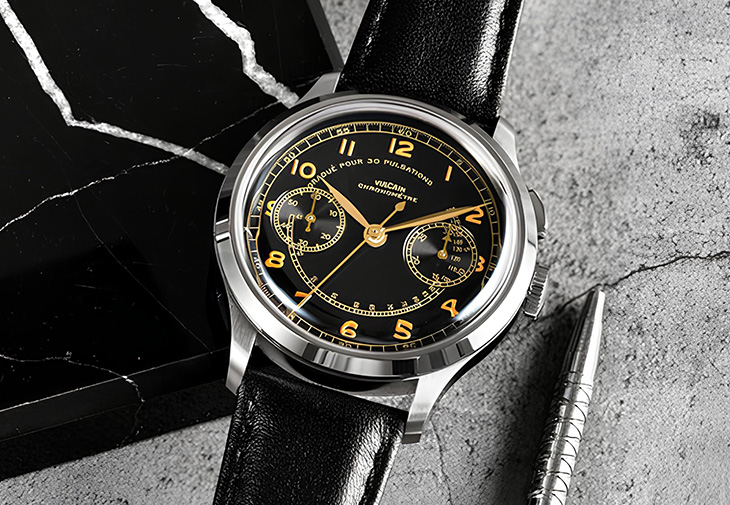 窩路堅VULCAIN Monopusher Chronograph單按紐計時碼錶