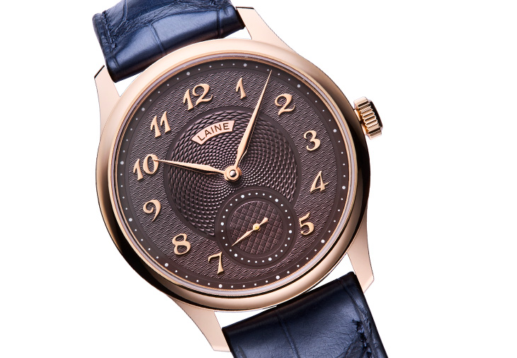LAINE V38 Guilloche玫瑰金限量腕錶