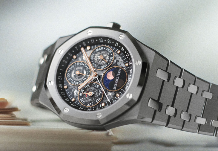 AUDEMARS PIGUET愛彼皇家橡樹鏤空萬年曆