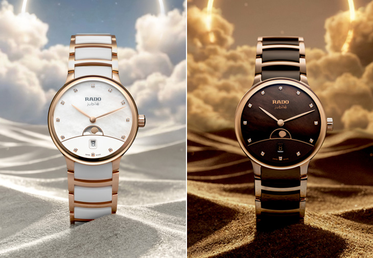 RADO雷達表 Centrix 晶萃系列高科技陶瓷月相腕錶