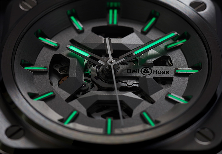 BELL & ROSS柏萊士BR-03 Skeleton Grey Steel腕錶