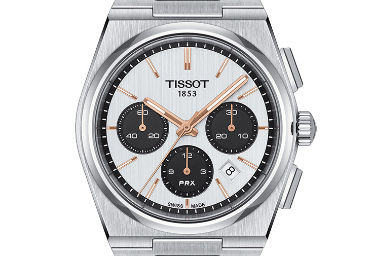 天梭TISSOT PRX Valjoux計時碼錶