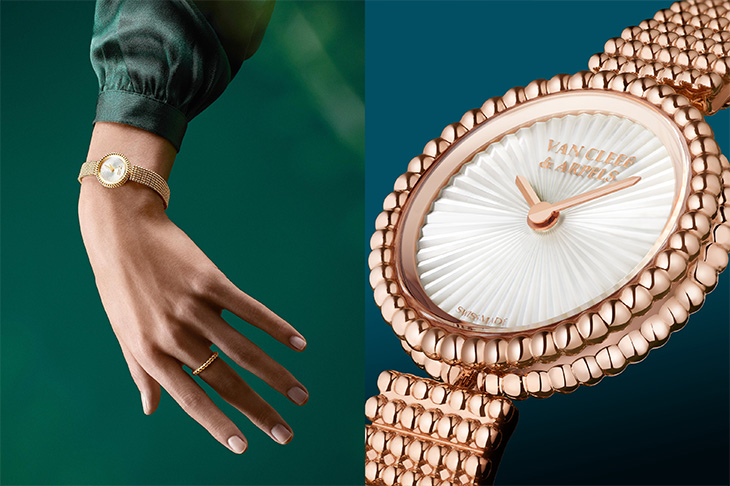 典雅金珠的多變風貌／VAN CLEEF & ARPELS Perlée系列錶款