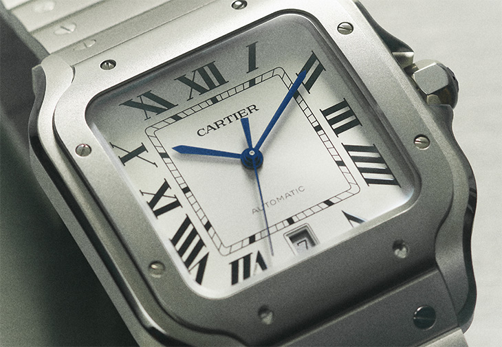 CARTIER卡地亞Santos de Cartier鈦金屬腕錶