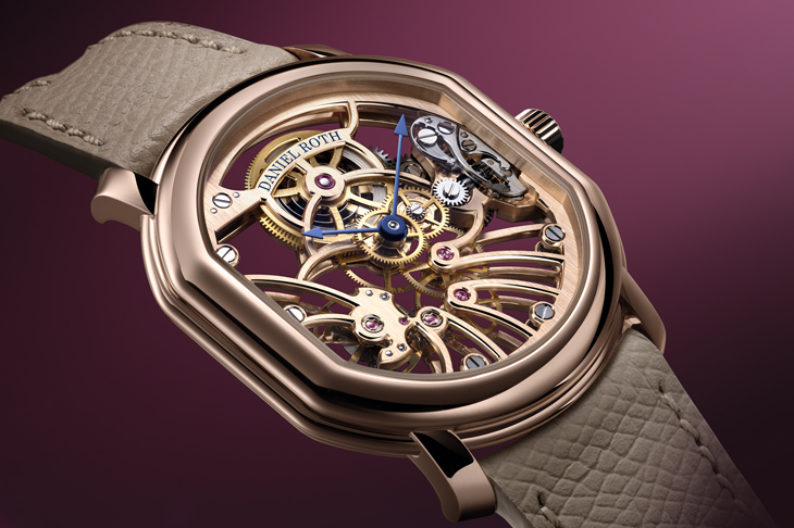 DANIEL ROTH Extra Plat Rose Gold Skeleton