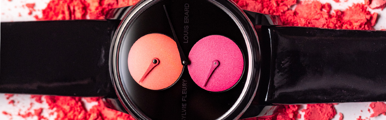 Le Régulateur LOUIS ERARD X Sylvie Fleury 彩妝盒聯名款腕錶