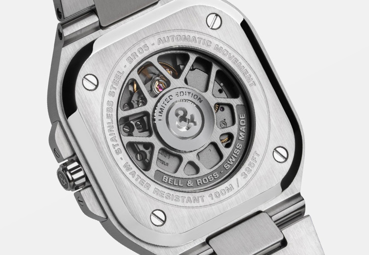 BELL & ROSS柏萊士BR-05 Grey Mirror Steel銀鏡腕錶