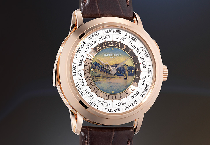 百達翡麗玫瑰金三問世界時區腕錶型號5531R-012