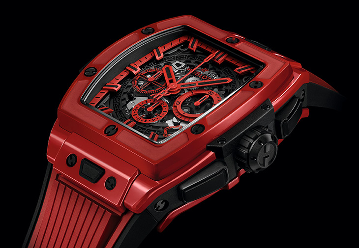 宇舶HUBLOT Spirit of Big Bang魔力紅陶瓷計時碼錶