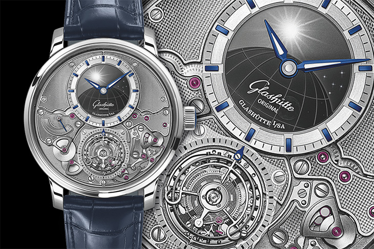 專利停秒飛返飛行陀飛輪／格拉蘇蒂原創議員天文台陀飛輪腕錶 -- 年終最強機種特集七