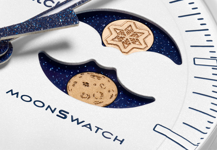 SWATCH × OMEGA Bioceramic MoonSwatch Mission To Earthphase MoonSwatch「Cold Moon」