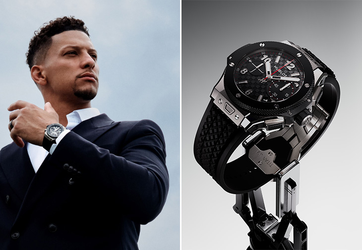 HUBLOT宇舶錶品牌大使NFL超級球星Patrick Mahomes Big Bang 20周年Unico鈦金陶瓷限量版