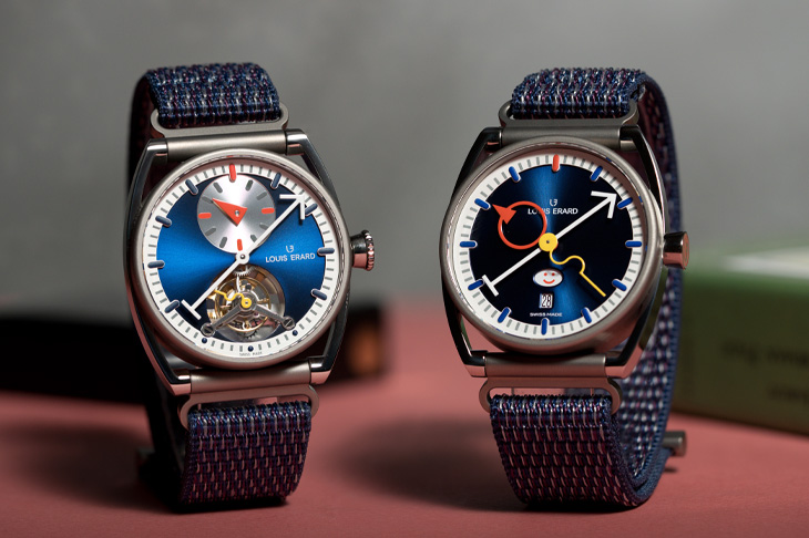 LOUIS ERARD Smile-Day Blue腕錶 Régulateur Tourbillon Blue陀飛輪腕錶