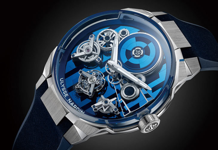 雅典錶ULYSSE NARDIN Blast自由之輪陀飛輪矽質細工鑲嵌腕錶
