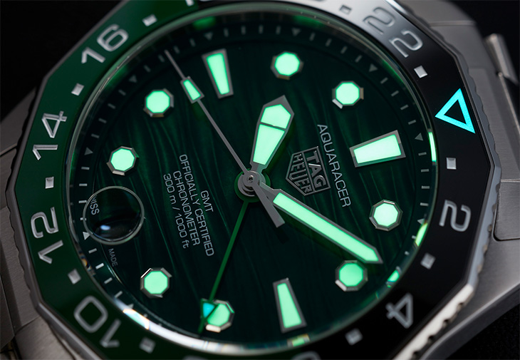 TAG HEUER泰格豪雅Aquaracer Professional 300 GMT兩地時間潛水腕錶