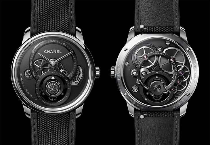 CHANEL香奈兒Monsieur獅子陀飛輪腕錶鉑金款