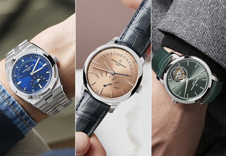 江詩丹頓VACHERON CONSTANTIN Overseas 月相逆跳日曆腕錶、Patrimony逆跳星期日曆腕錶、Traditionnelle陀飛輪腕錶