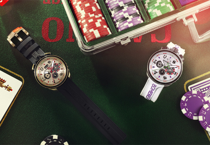 賭場之夜再起風雲  BOMBERG打造兩款賭場系列Bolt-68 Casino計時腕錶