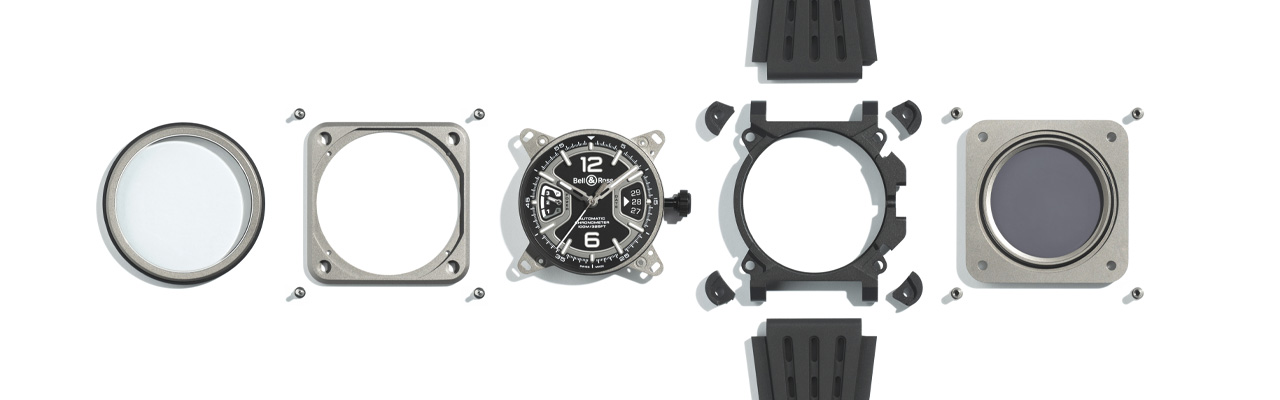 BELL&ROSS柏萊士BR-X3 Black Titanium腕錶