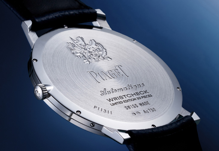 PIAGET伯爵表Wristcheck Altiplano系列18K白金天藍色超薄自動上鍊腕錶