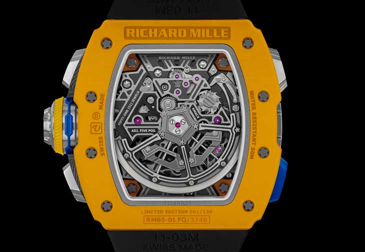 RICHARD MILLE RM 65-01自動上鍊雙秒追針計時碼錶