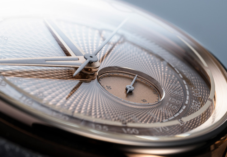 MING 37.04 玫瑰金單按鈕計時腕錶