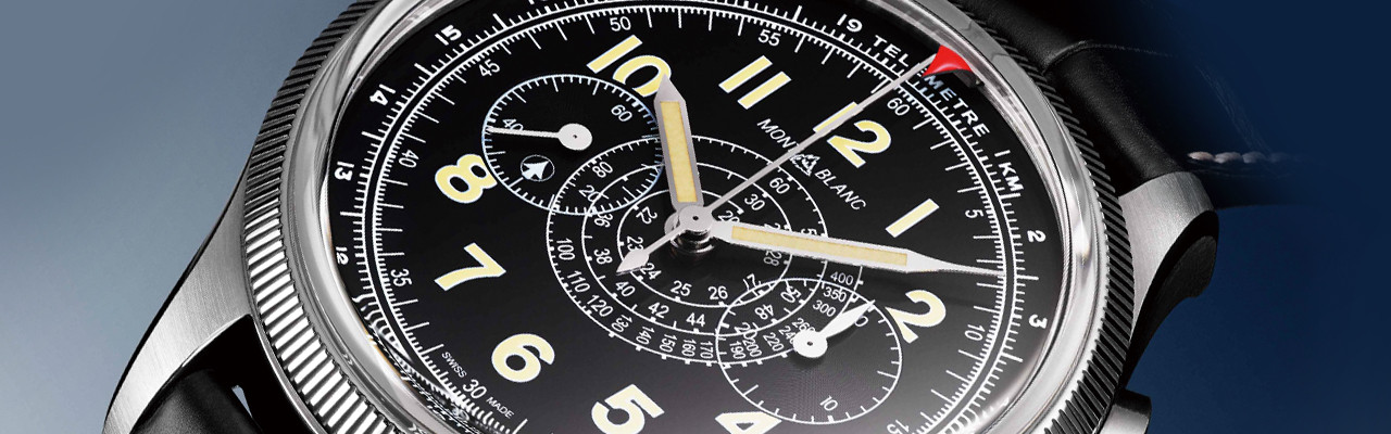 萬寶龍1858單按把計時腕錶Red Arrow限量錶88