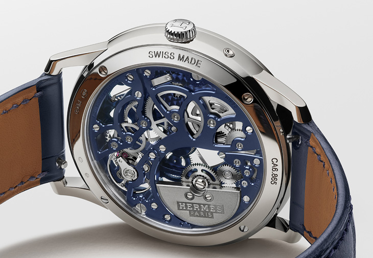 HERMÈS愛馬仕Slim d’Hermès Squelette Lune鏤空月相腕錶