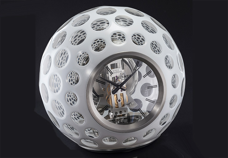 JAEGER-LECOULTRE x HERMÈS Atmos Clock Hermès