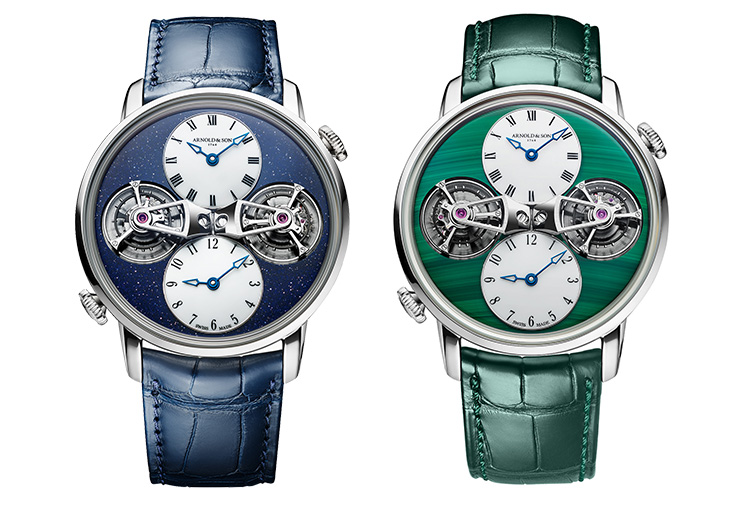 亞諾表ARNOLD & SON Double Tourbillon雙陀飛輪兩地時珍藏腕錶