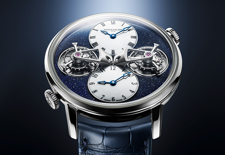 亞諾表ARNOLD & SON Double Tourbillon雙陀飛輪兩地時珍藏腕錶