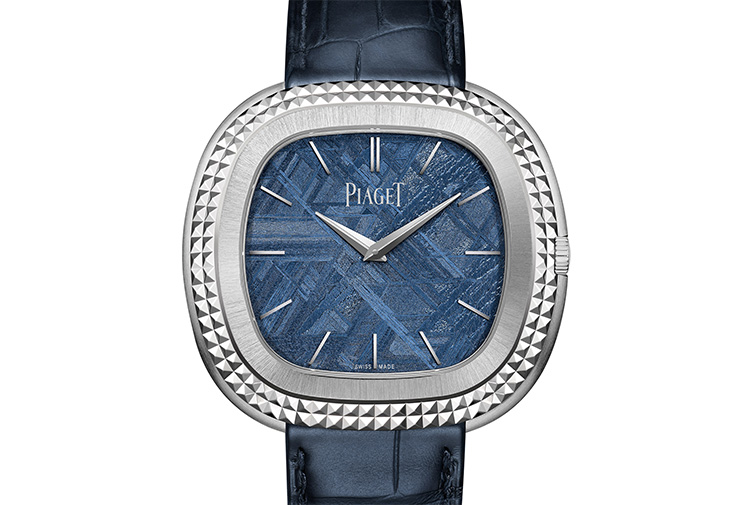 PIAGET伯爵錶Andy Warhol系列藍色隕石面盤自動腕錶