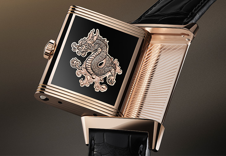 積家JAEGER-LECOULTRE Reverso Tribute Enamel Dragon 琺瑯龍年紀念腕錶