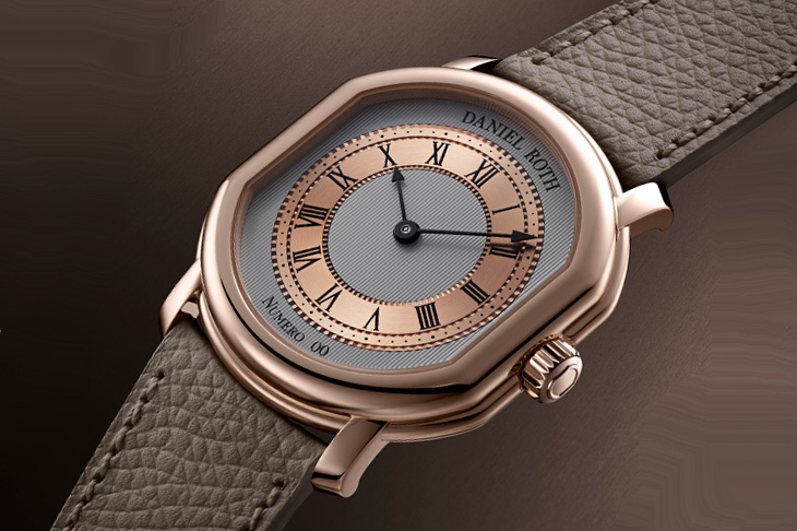 DANIEL ROTH Extra Plat Rose Gold腕錶