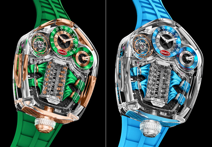 JACOB & CO. Bugatti Tourbillon藍寶石水晶腕錶