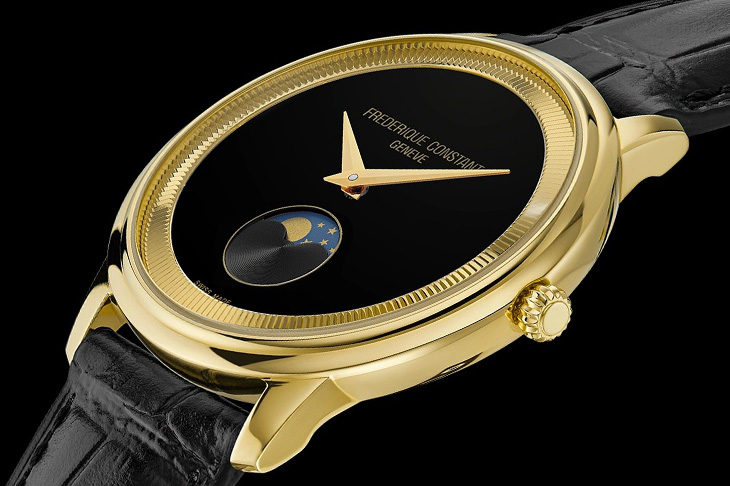 錢幣邊齒紋內錶圈魅力／康斯登Classics Moneta Moonphase月相腕錶