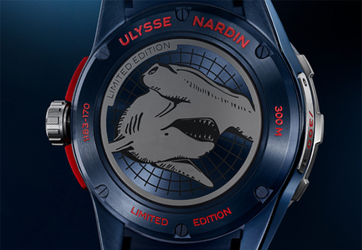 雅典錶ULYSSE NARDIN Diver腕錶錘頭鯊特別款