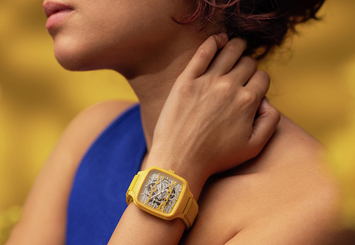 Rado雷達表True Square真我方形系列鏤空腕錶