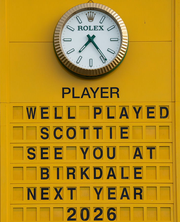 ROLEX勞力士代言人Scottie Scheffler 2025高爾夫球公開賽冠軍