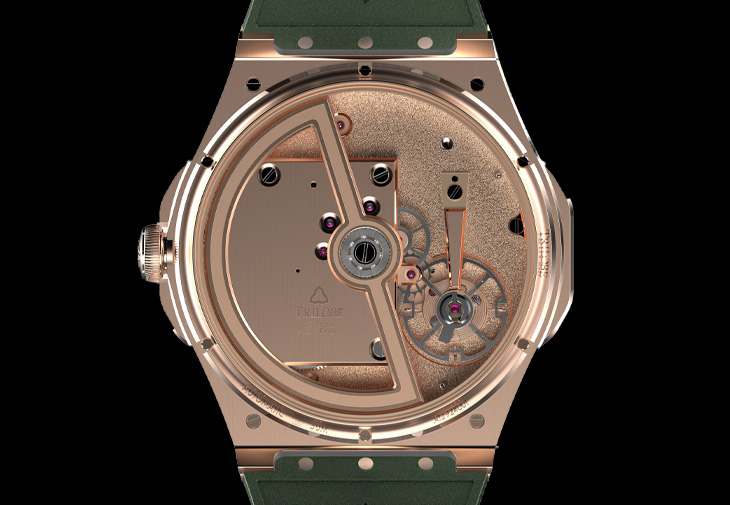 TRILOBE Trente-Deux Sunray Green Rose Gold