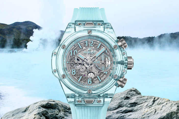 HUBLOT宇舶Big Bang Unico湖水藍寶石計時碼錶