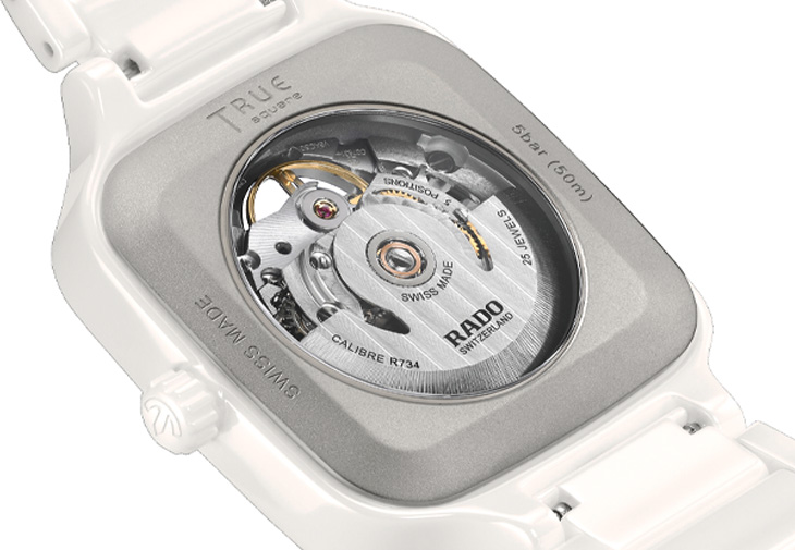 RADO雷達表True Square真我方形系列高科技陶瓷鏤空腕錶