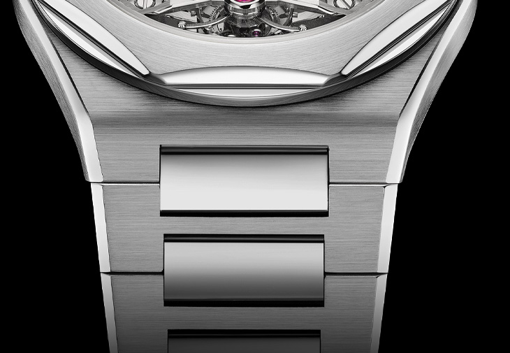 GIRARD-PERREGAUX芝柏表Laureato桂冠三金橋陀飛輪腕錶