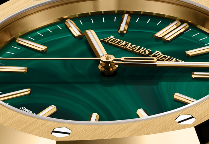 AUDEMARS PIGUET愛彼Royal Oak皇家橡樹黃金自動腕錶孔雀石