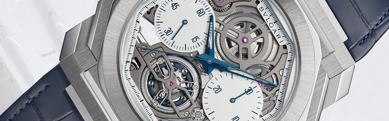 寶格麗Octo Finissimo Tourbillon Chronograph Skeleton超薄鏤空計時陀飛輪腕錶