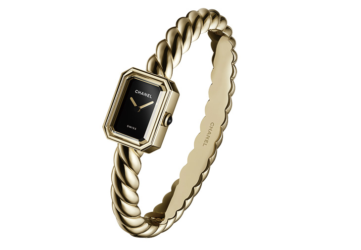 CHANEL香奈兒Première Galon黃金手鐲腕錶