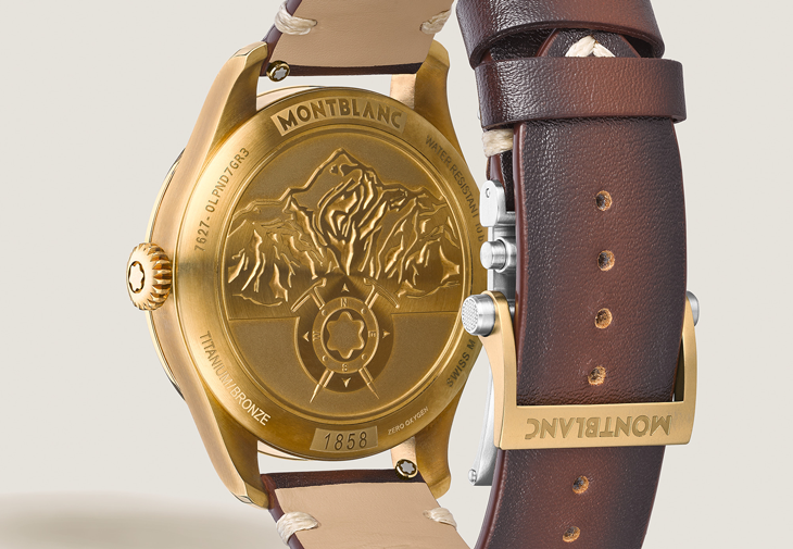 萬寶龍MONTBLANC 1858系列日期顯示自動零氧腕錶