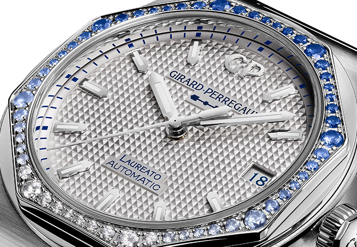 GIRARD-PERREGAUX GP芝柏表Laureato桂冠系列38毫米鑲鑽腕錶
